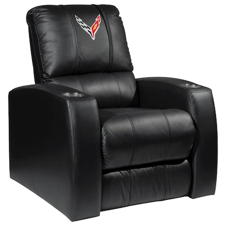 Dreamseat Home Theater Recliner with Corvette Symbol Logo XZ418301RHTCDBLK-PSGMC61075